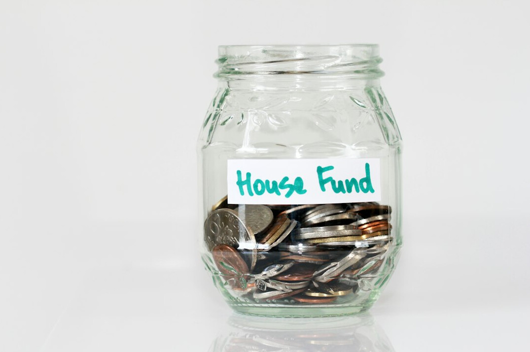 savings jar with coins