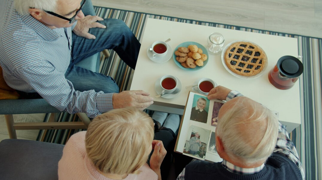 family discussing budget at home