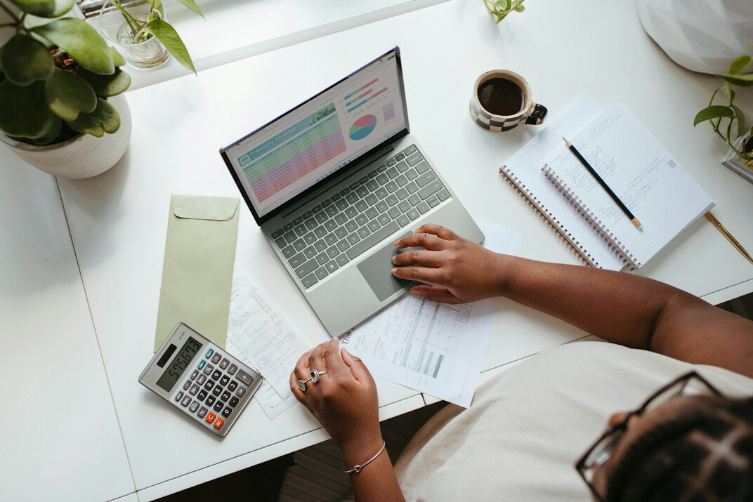 woman reviewing savings goals